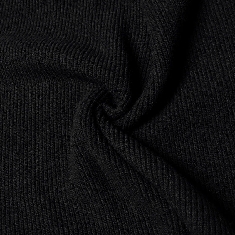 Chain-Shoulder Loose Sweater