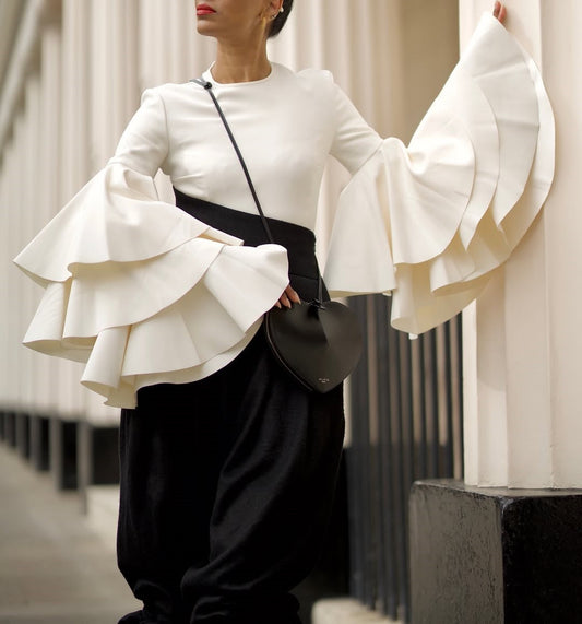 New Fashion Butterfly Sleeve Top