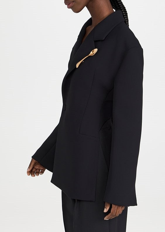 Back Cutout and Spoon Blazer