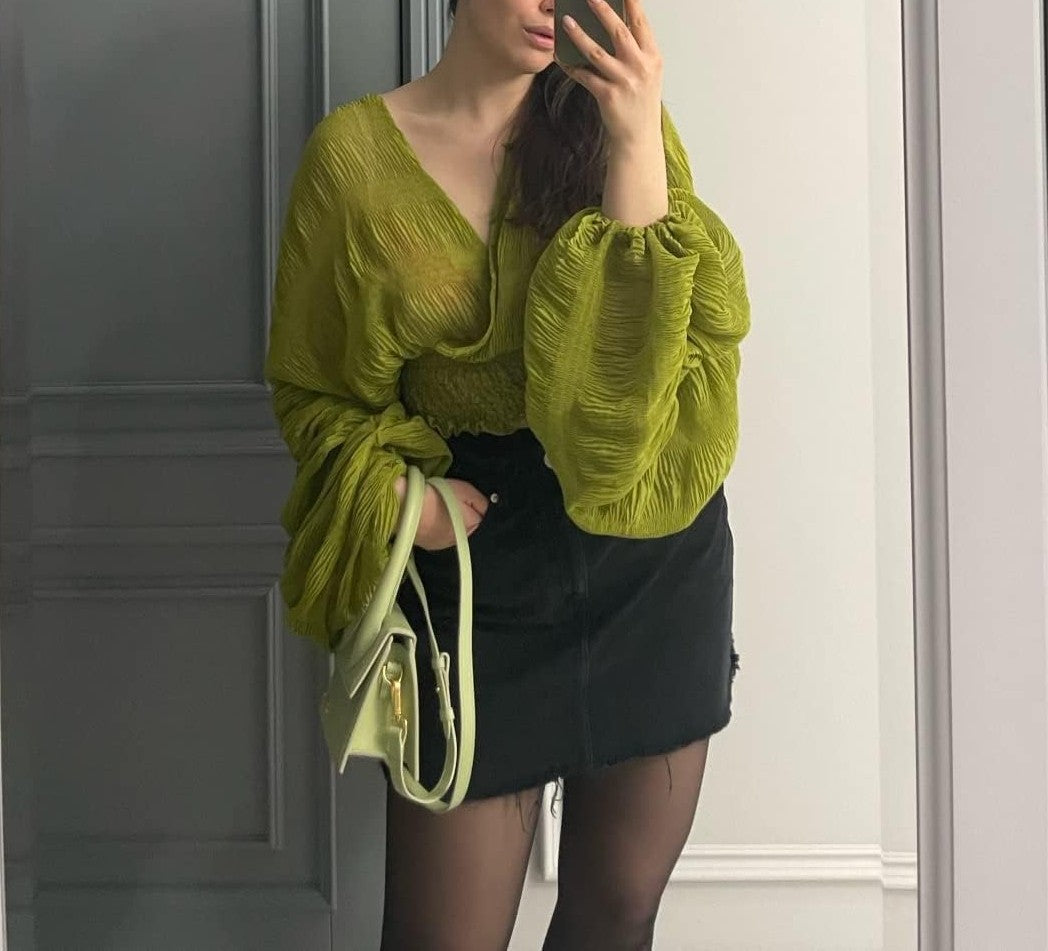 Lace Bell Sleeve Tops