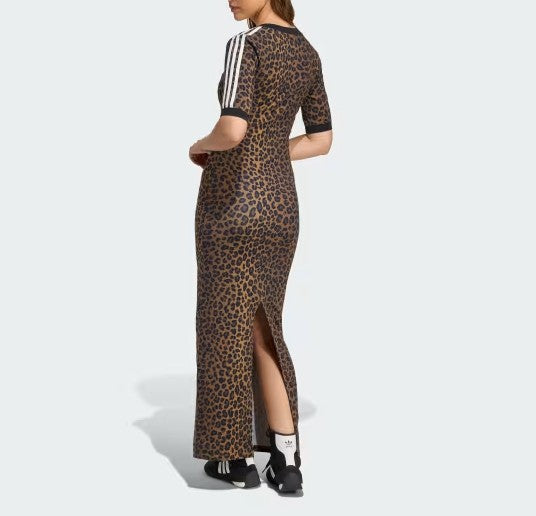 Leopard V-Neck Maxi Dress