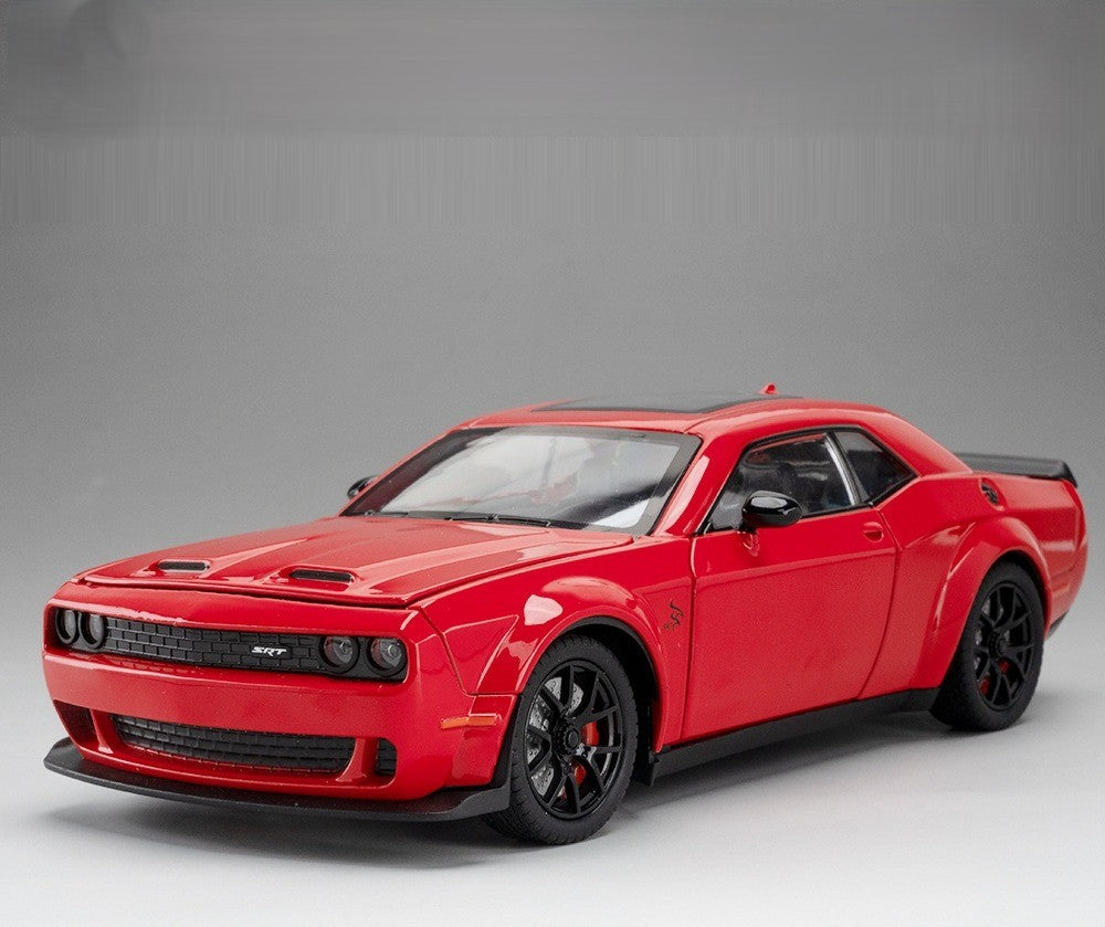 Challenger Hellcat Toy Car Die Cast Metel Cars Toy Pull Back Hellcat Model Cars with Sound and Light Hellc for Kids