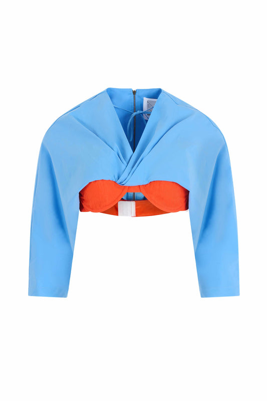 Blue Contrast Dress Suit Niche Design