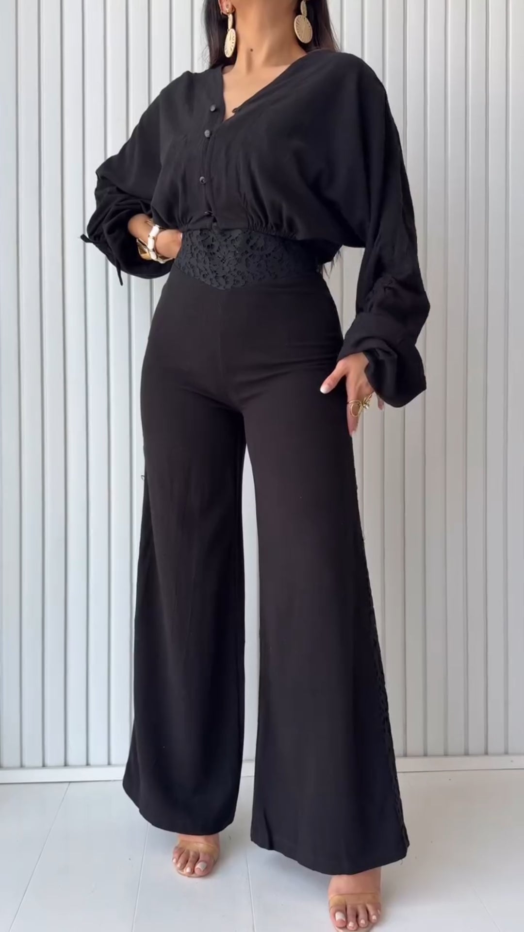 Hollow Suit Drawstring Design