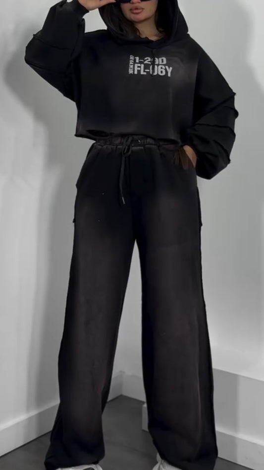 Letter Sports Suit Y2K