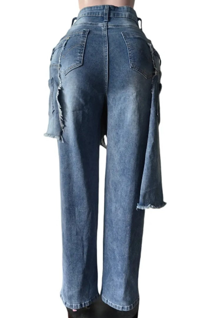 Y2K Jeans Irregular Hem