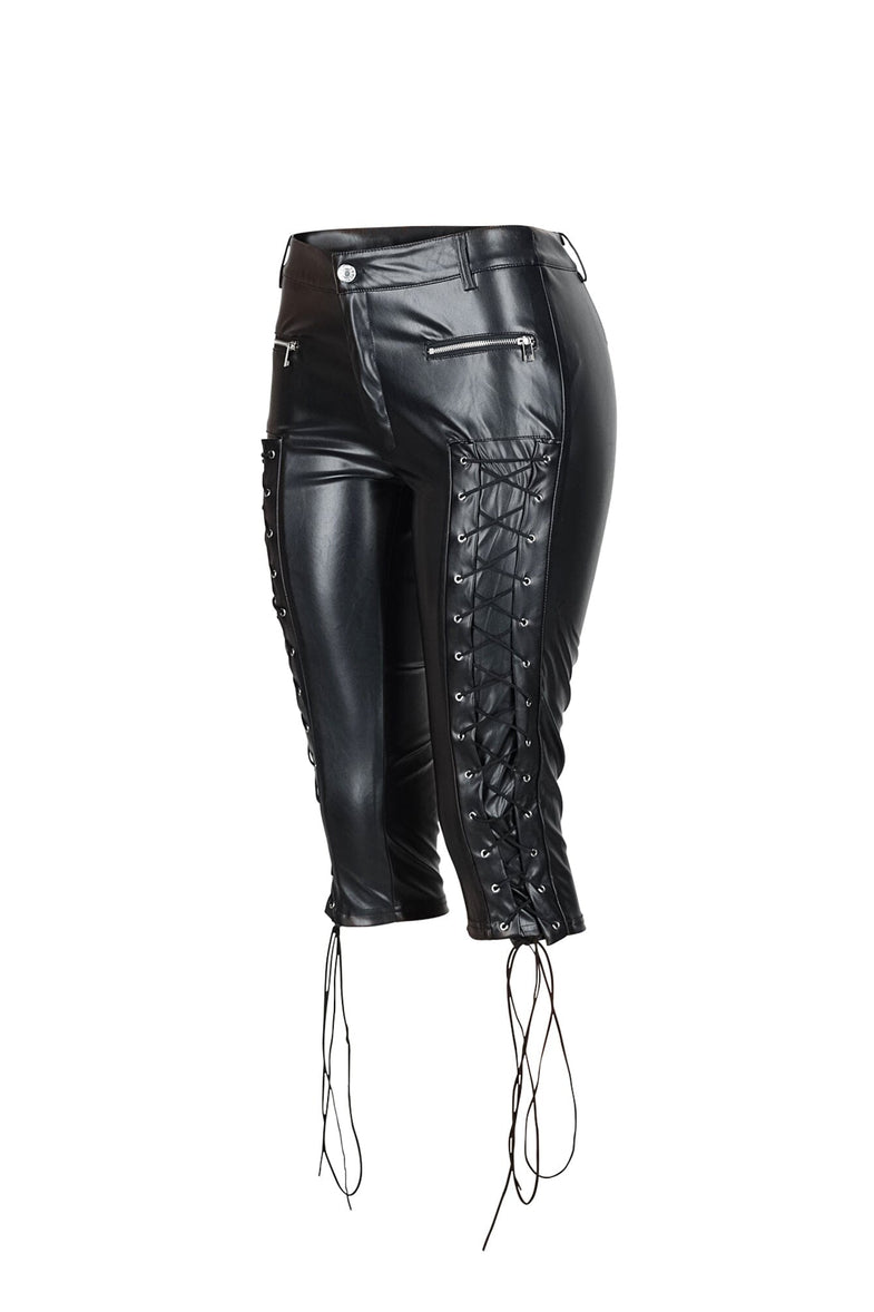 Tight Leather Pants With A Niche Design