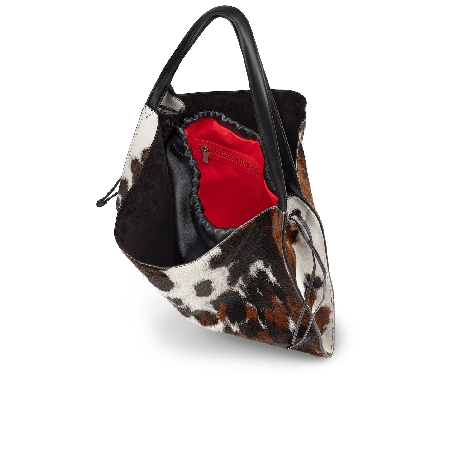 Plush Leopard Print Large Bag