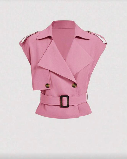 Temperament Short Trench Coat Top