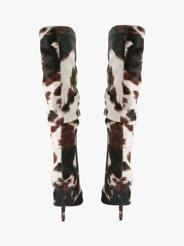 Calf Hair Knee-high Boots