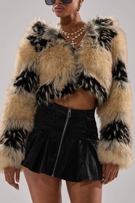 Faux Fur Bomber Jacket