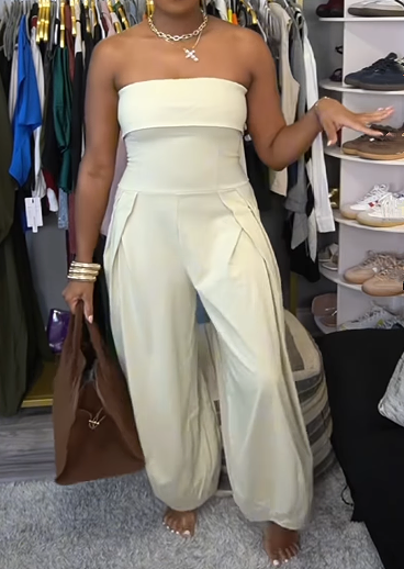 Chic Strapless Jumpsuit