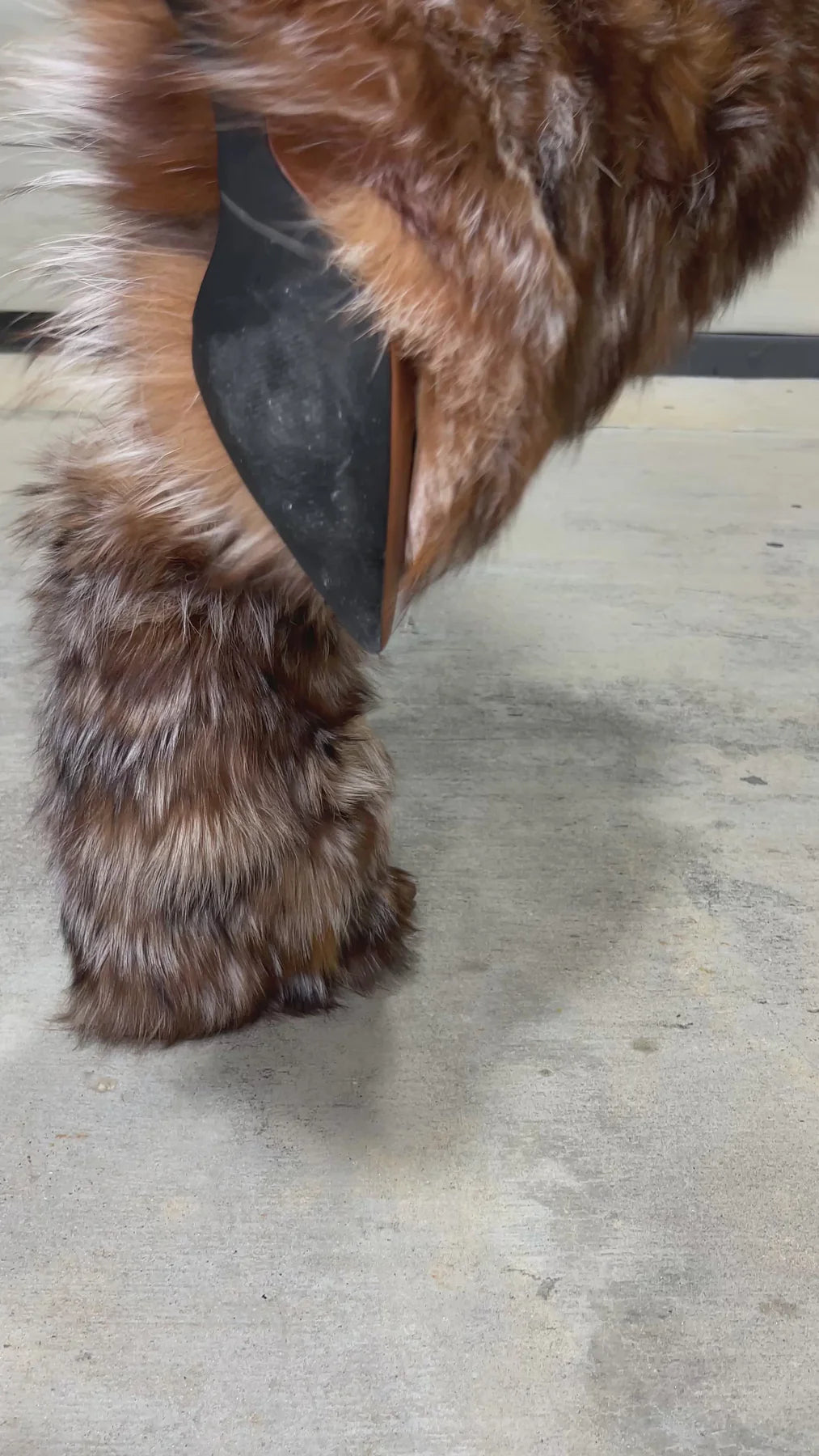 REAL FOX FUR BOOTS