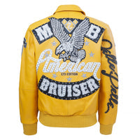 Vintage Embroidered Exquisite Leather Jacket