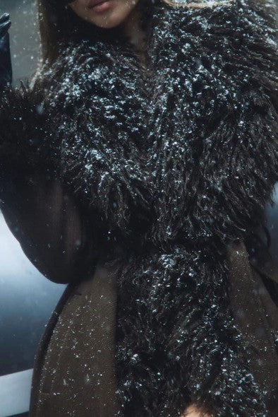 Long Fur-trimmed Coat（Free shipping）