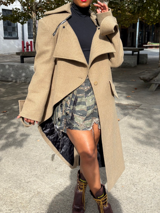 Asymmetrical Design Coat