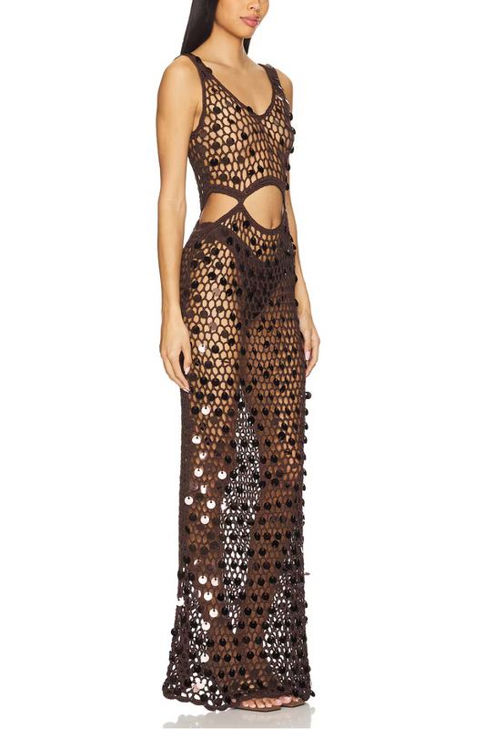 Knitted beach dress
