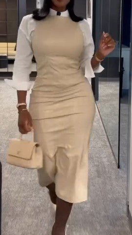 Faux Two-piece Dress