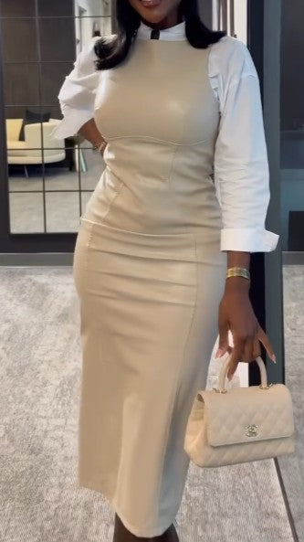 Faux Two-piece Dress