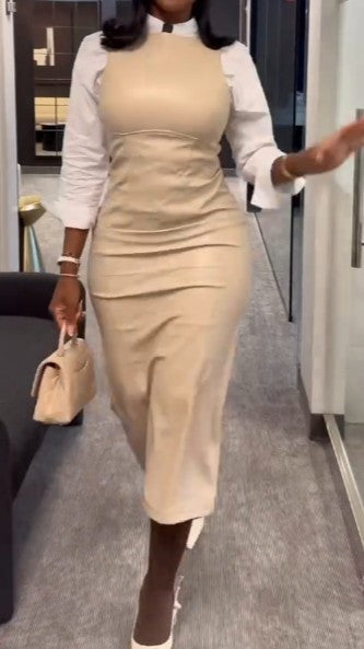 Faux Two-piece Dress