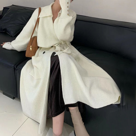 The Chic Knit Trench Coat Cardigan