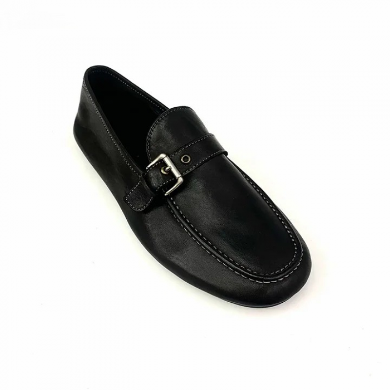 Horsehide Retro Loafers | Casual Leather Shoes