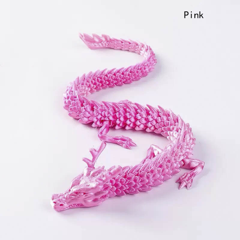 Crystal Dragon movable articulated dragon ，articulated Dragon - desk toy - fidget toy stress ball