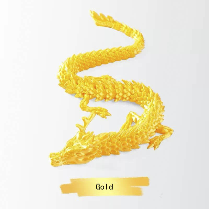 Crystal Dragon movable articulated dragon ，articulated Dragon - desk toy - fidget toy stress ball