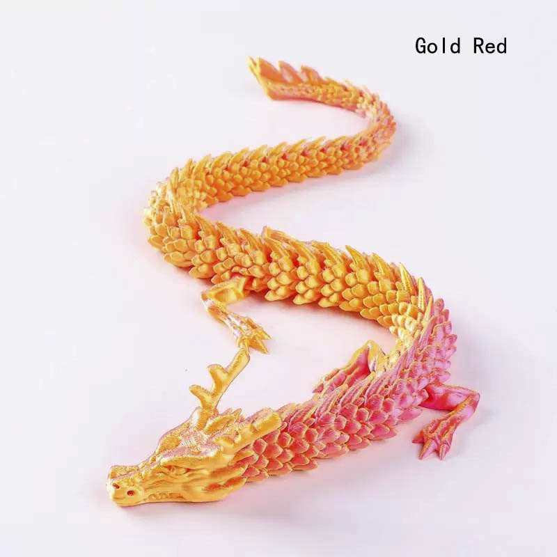 Crystal Dragon movable articulated dragon ，articulated Dragon - desk toy - fidget toy stress ball