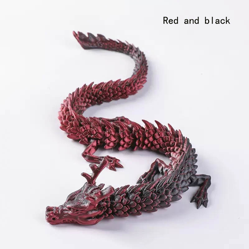 Crystal Dragon movable articulated dragon ，articulated Dragon - desk toy - fidget toy stress ball