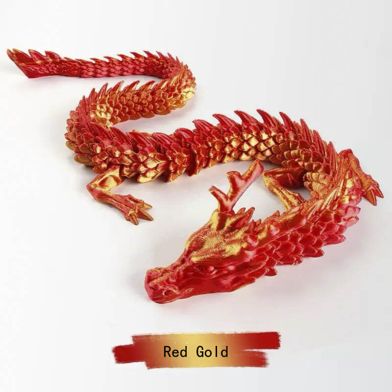 Crystal Dragon movable articulated dragon ，articulated Dragon - desk toy - fidget toy stress ball