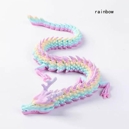 Crystal Dragon movable articulated dragon ，articulated Dragon - desk toy - fidget toy stress ball