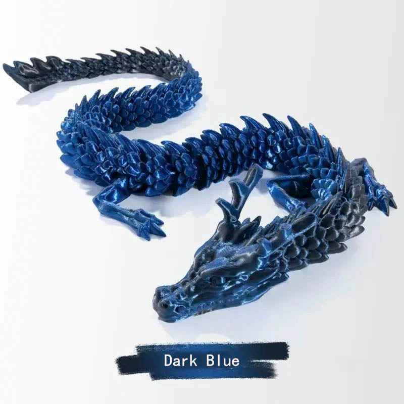 Crystal Dragon movable articulated dragon ，articulated Dragon - desk toy - fidget toy stress ball