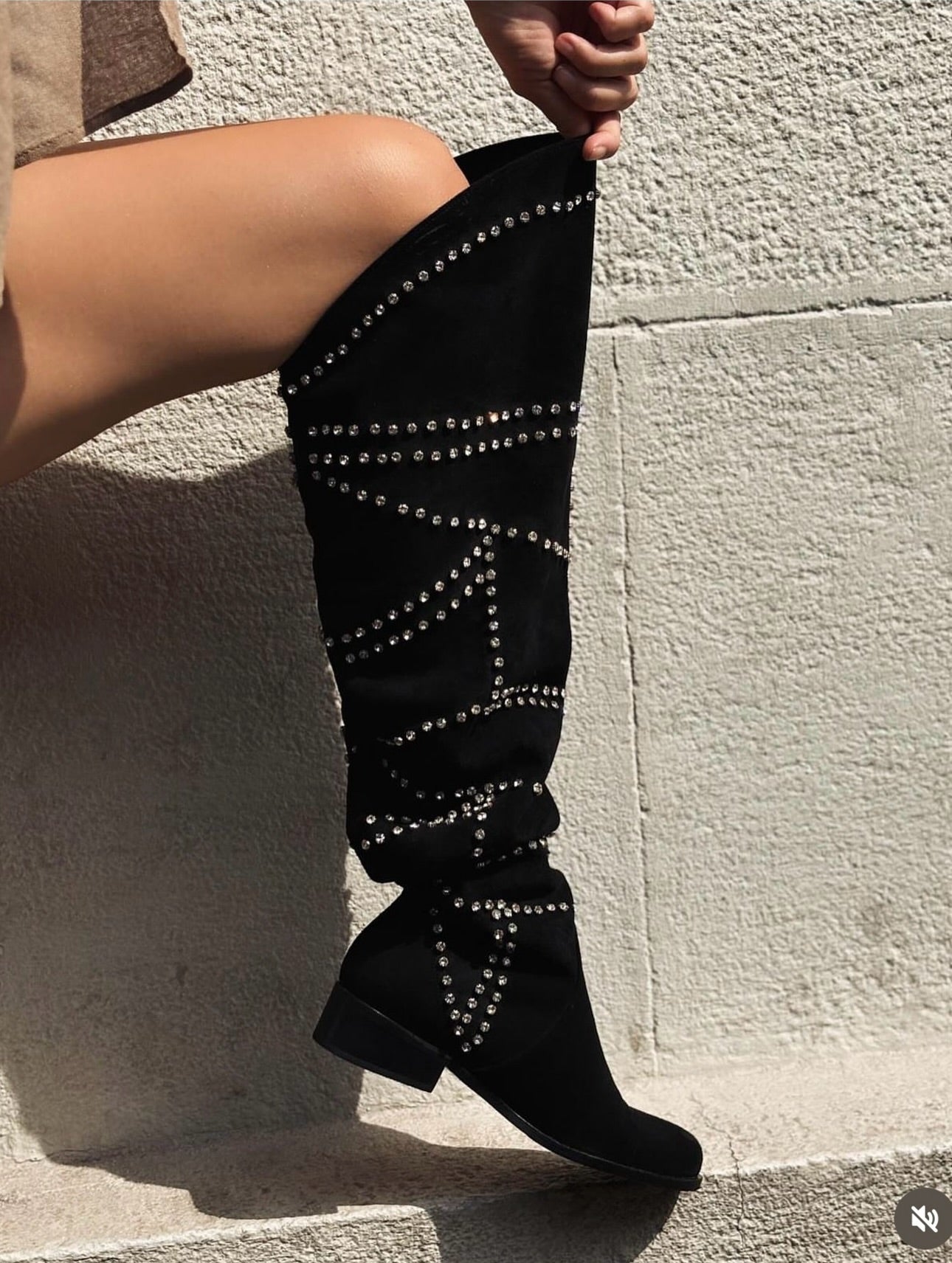 Luxury Sparkling Diamond Boots