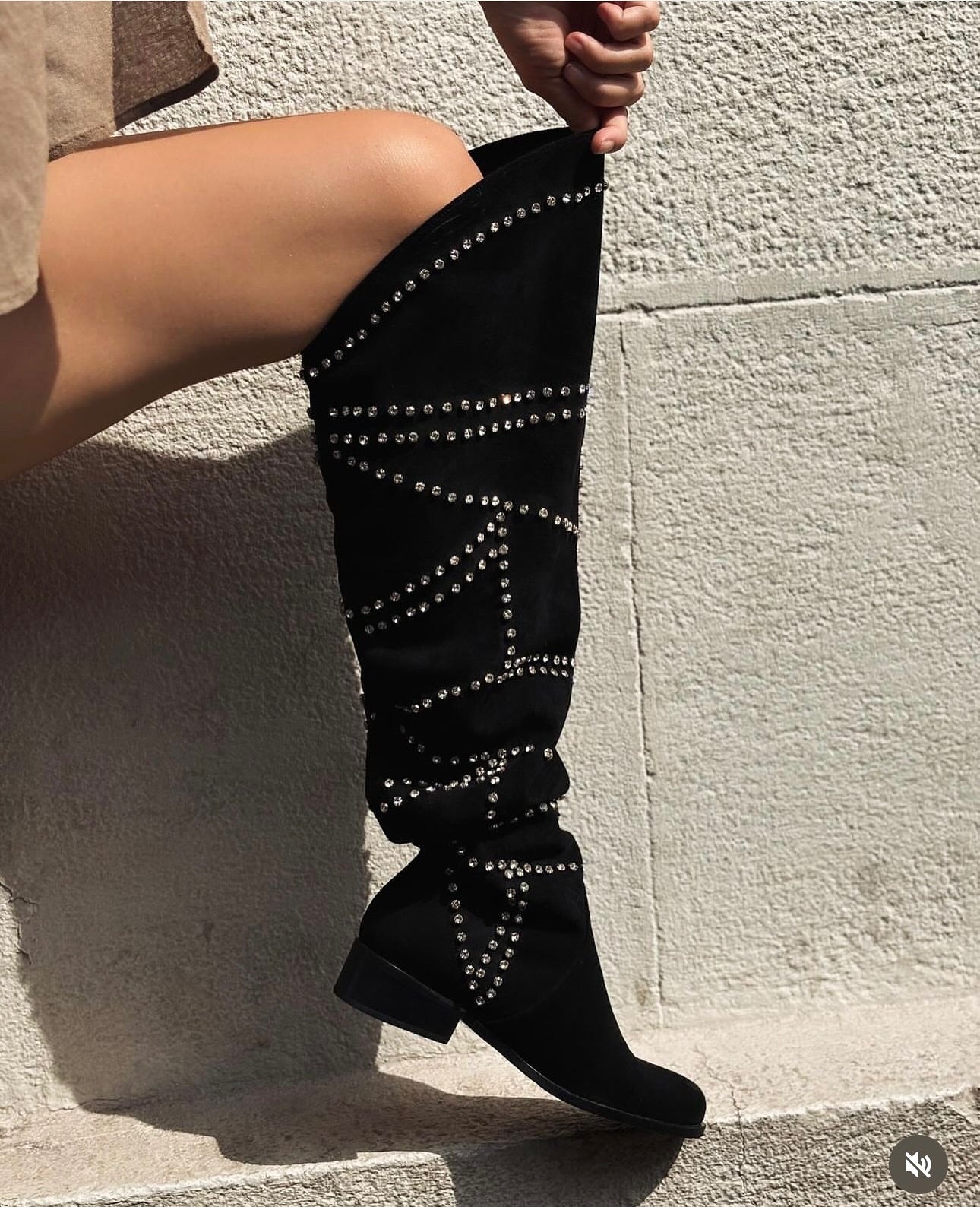 Luxury Sparkling Diamond Boots