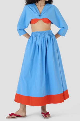Blue Contrast Dress Suit Niche Design