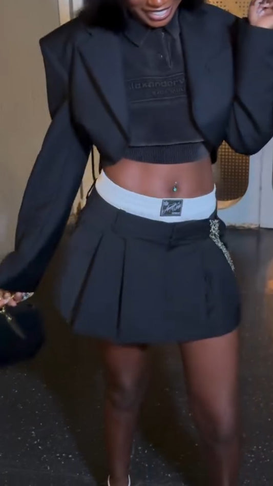 Short Y2K Uniform Suit