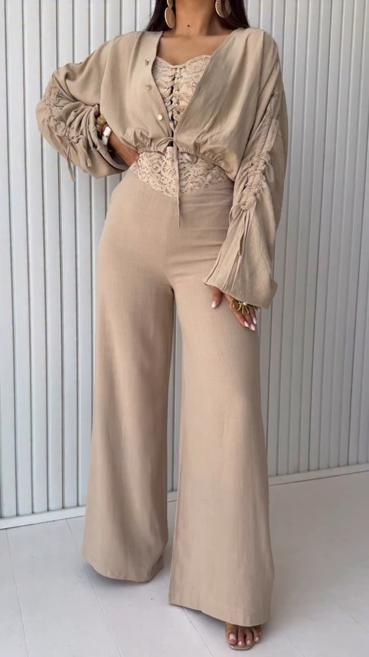 Hollow Suit Drawstring Design