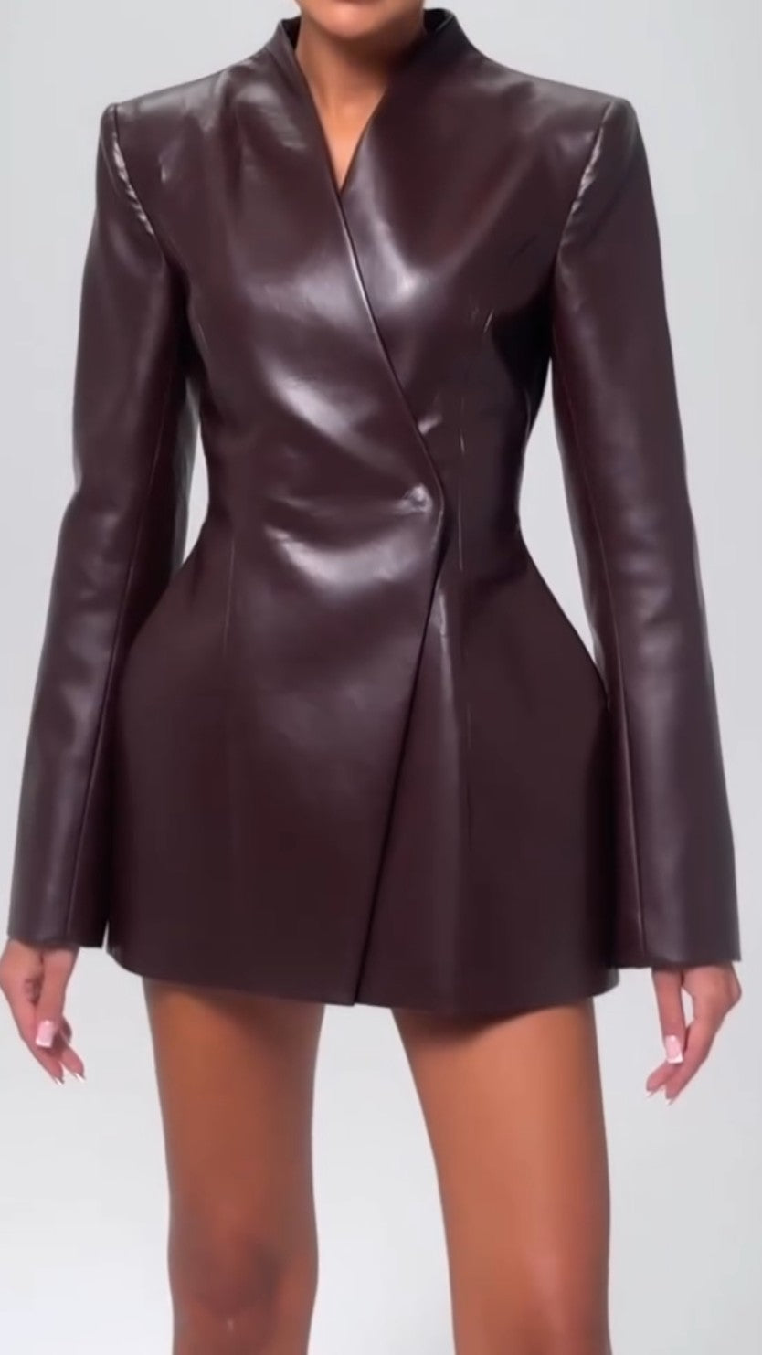 Slim And Elegant Leather Jacket