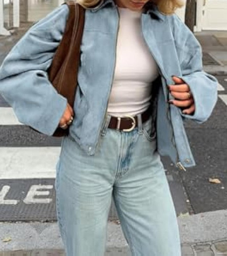 Blue Versatile Sports Loose Jacket