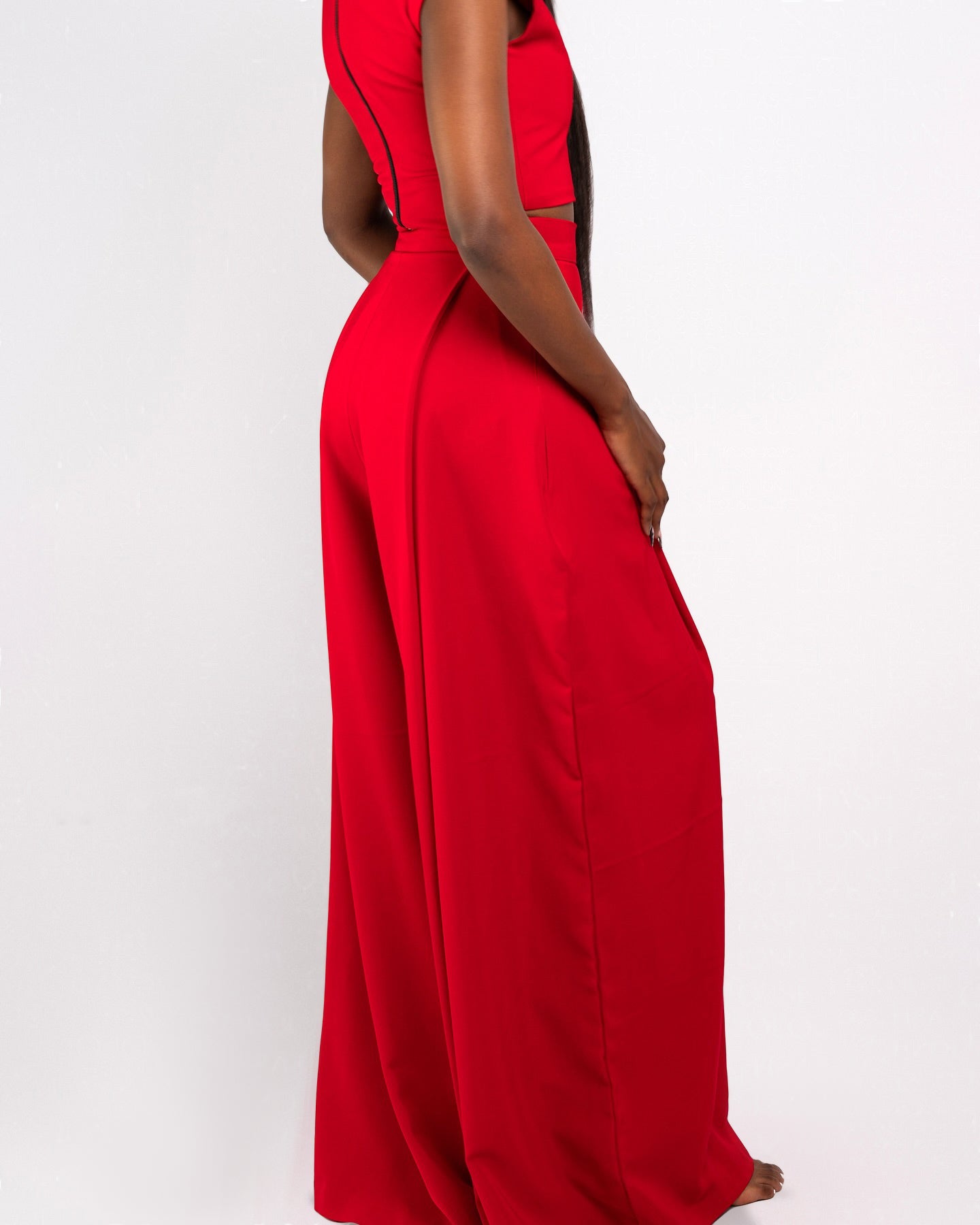 Light Luxury Red Three-piece Suit