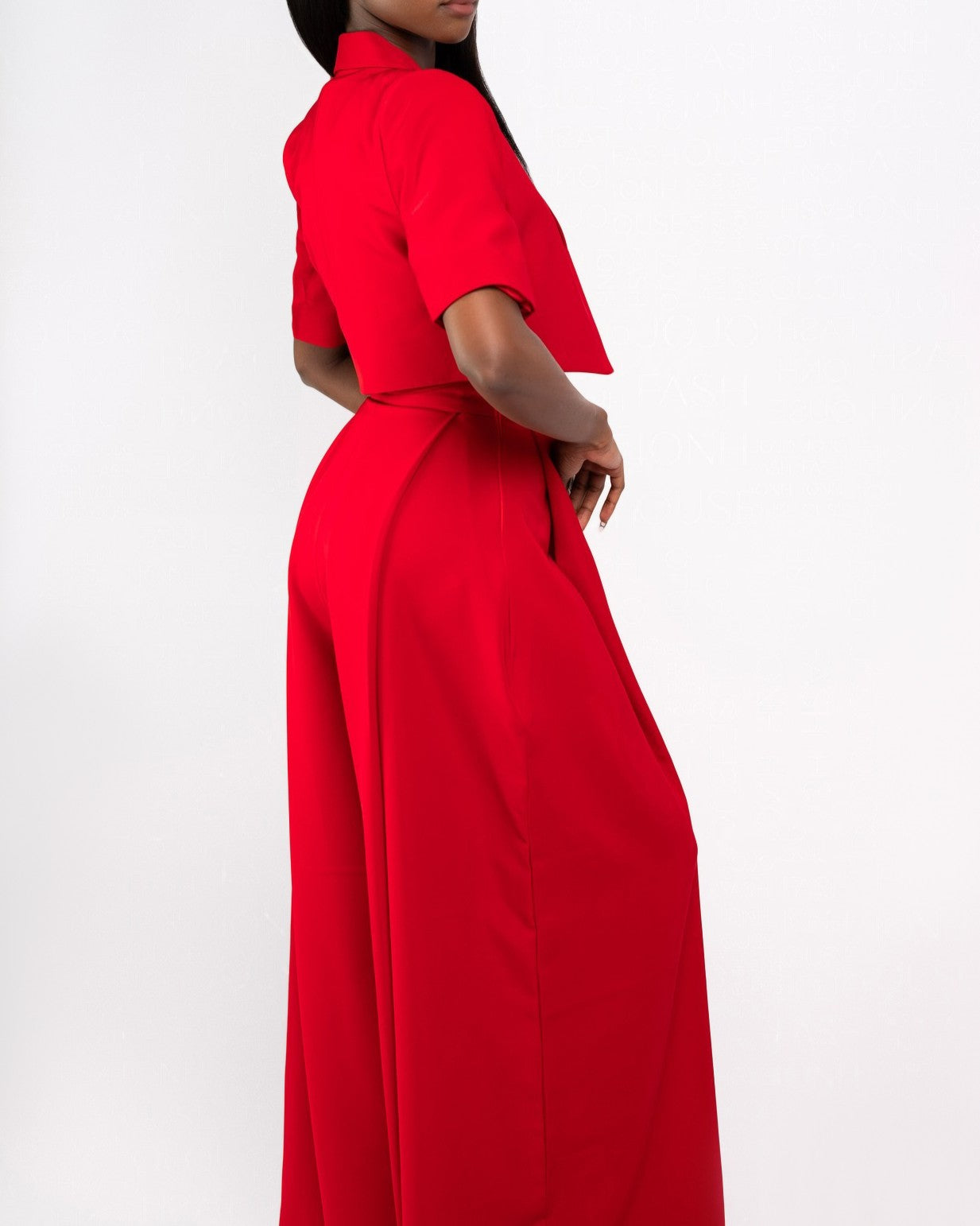Light Luxury Red Three-piece Suit
