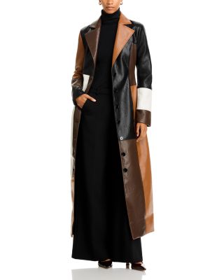 Fab Winter Leather Coat Dress