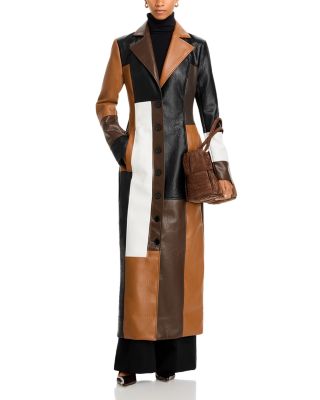 Fab Winter Leather Coat Dress