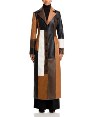 Fab Winter Leather Coat Dress