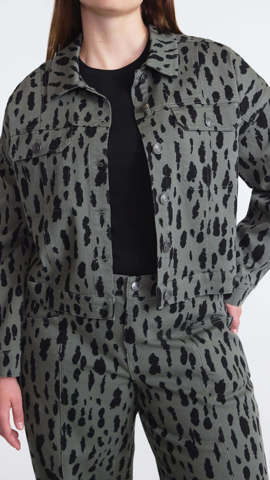 Retro Leopard Print Three-piece Suit