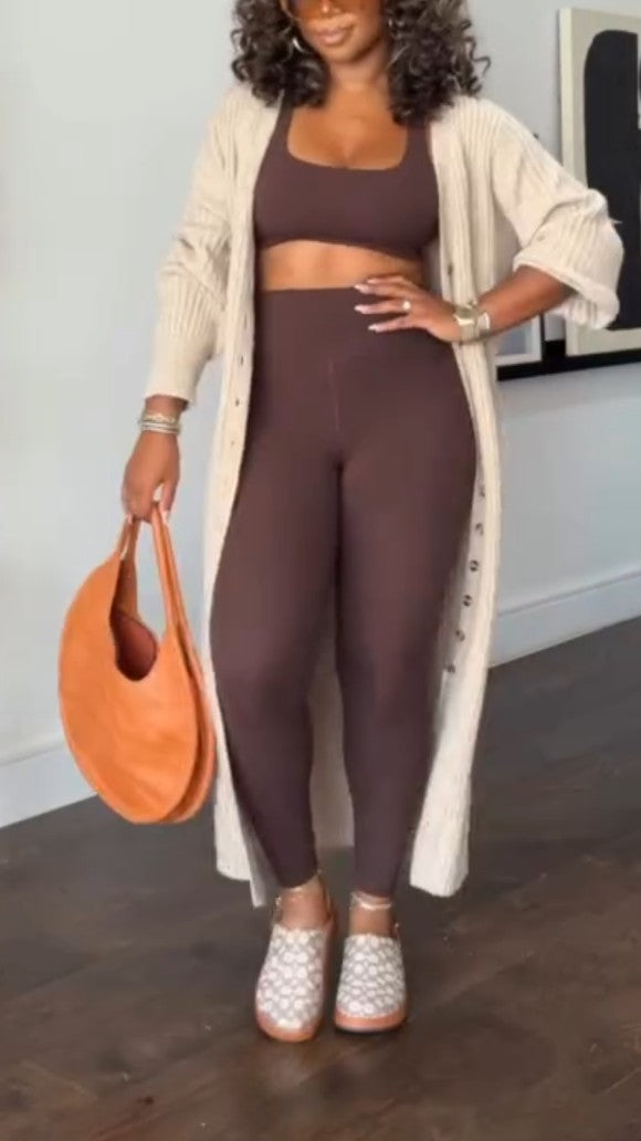 Solid Color Long Cardigan Sweater Coat