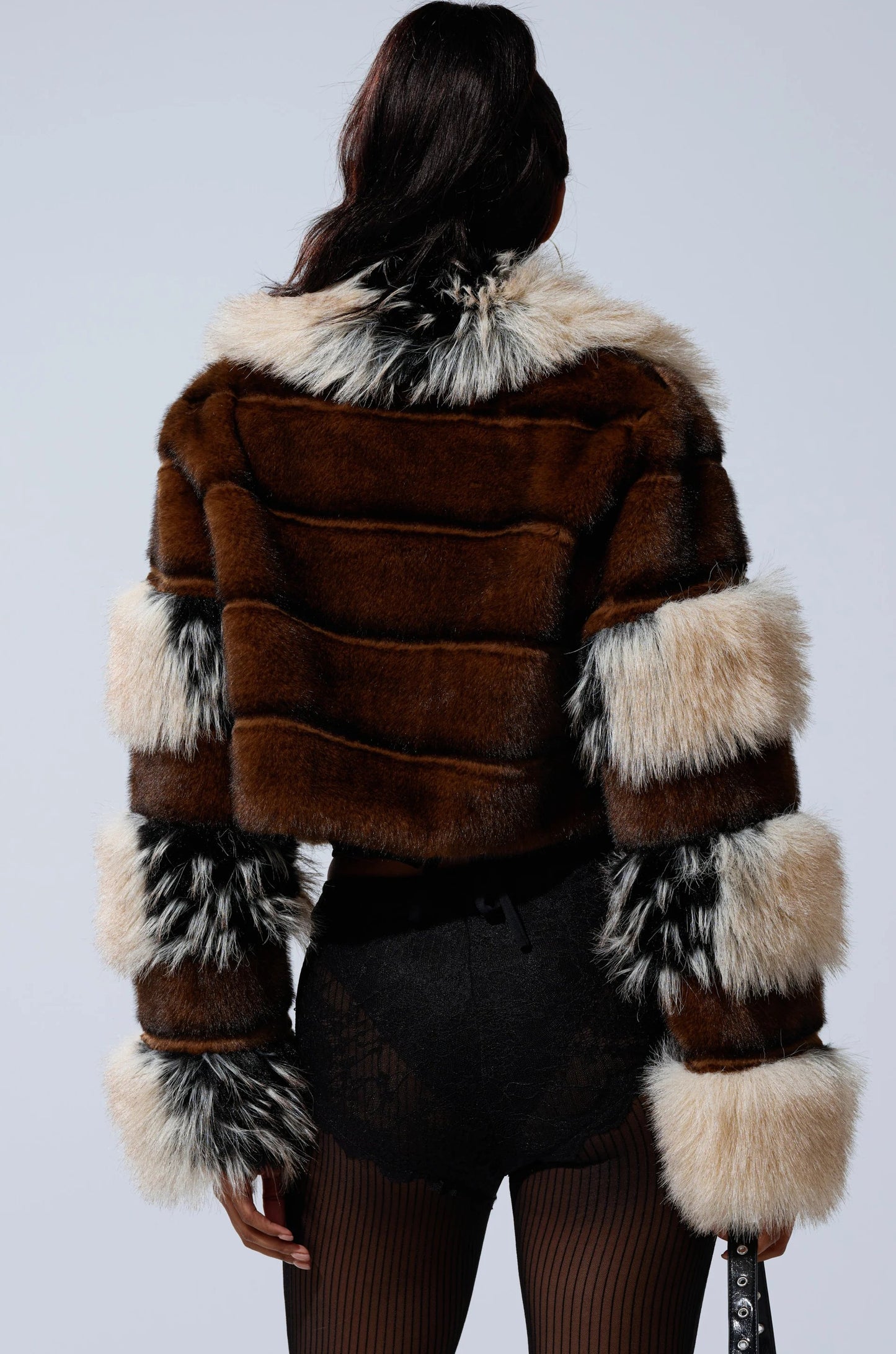 Cropped Eco-friendly Fur Jacket