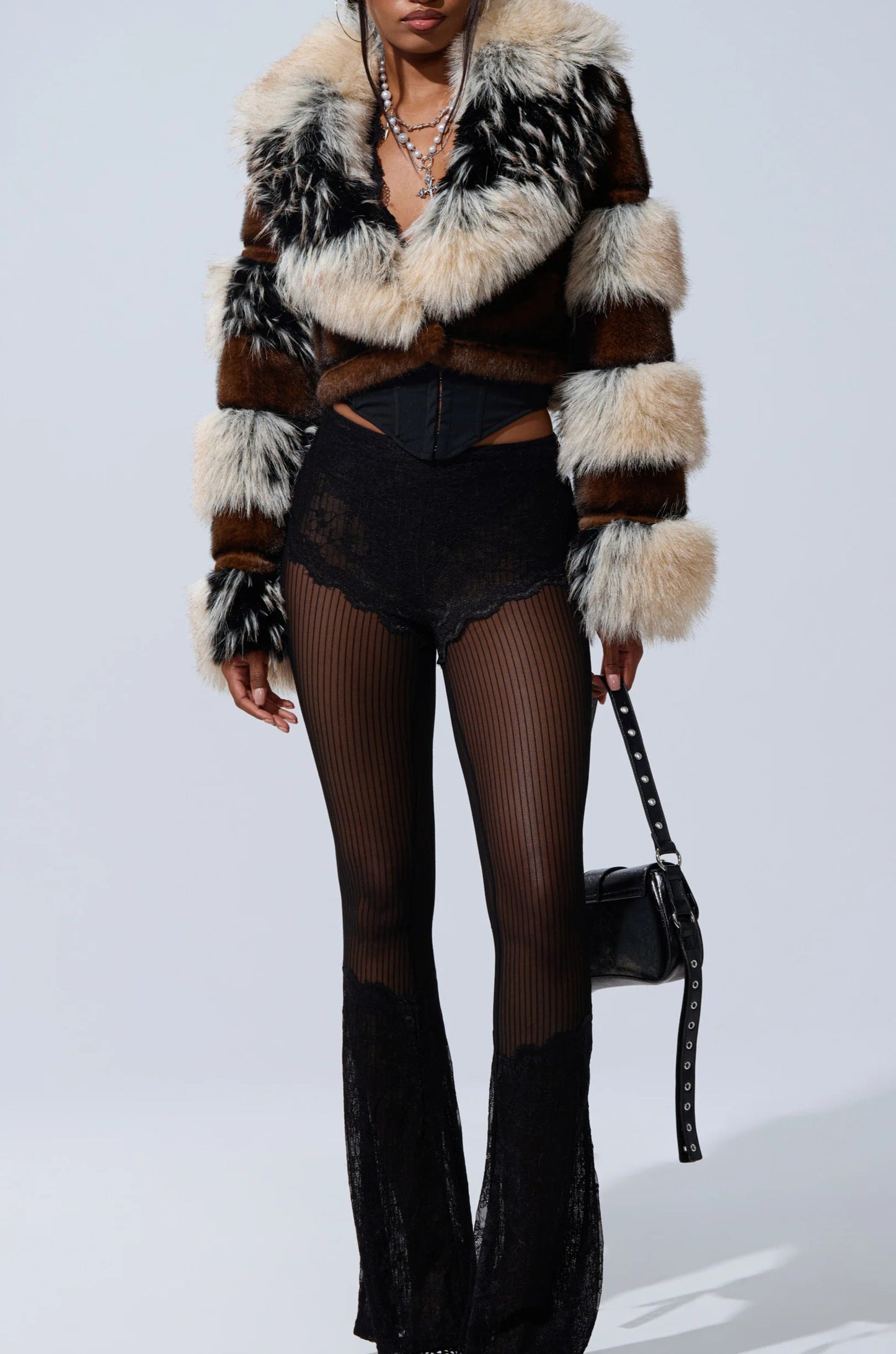 Cropped Eco-friendly Fur Jacket