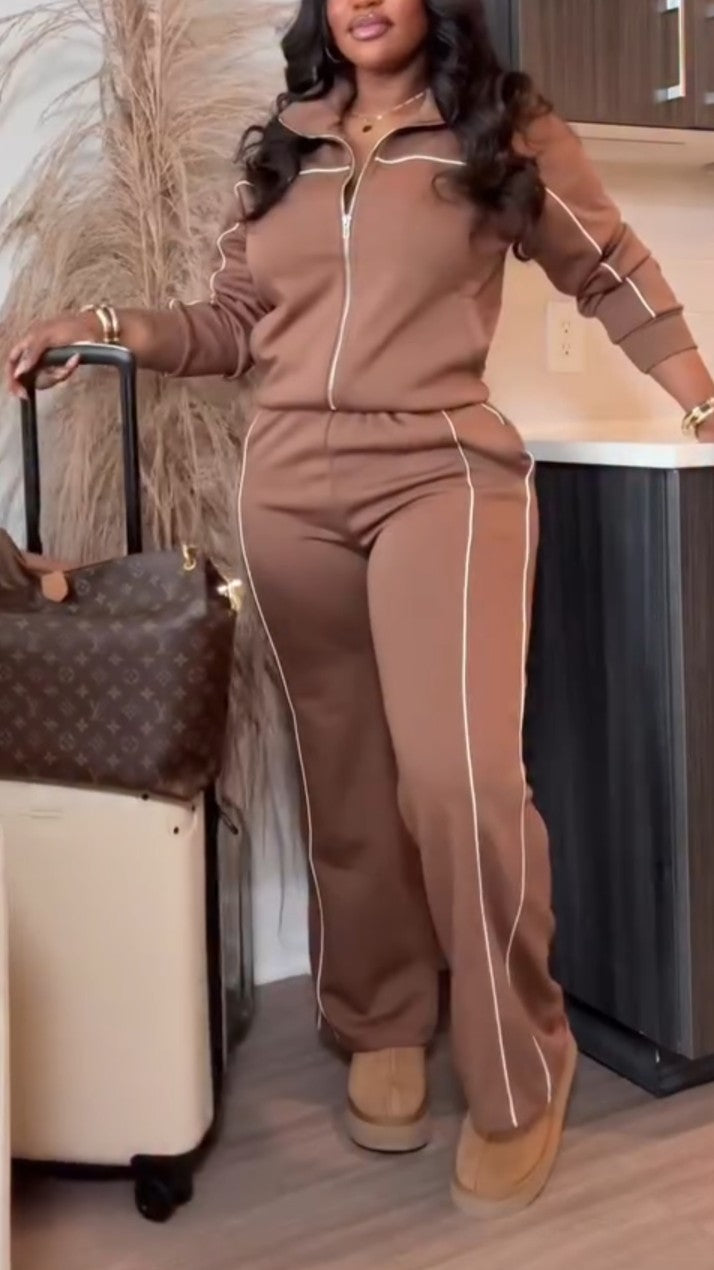 Hoodless Casual Sports Suit